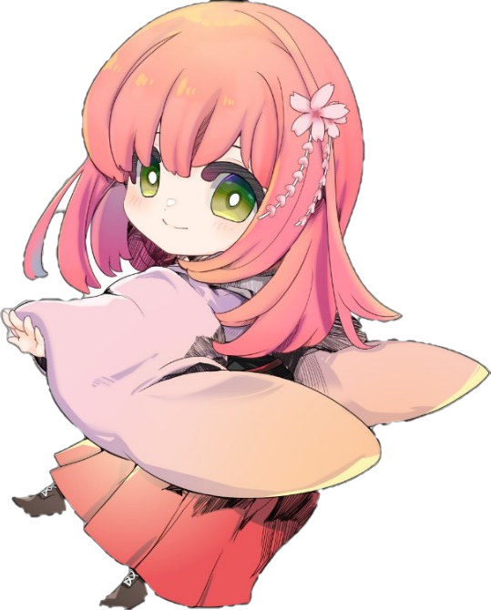 振り返るちび花音